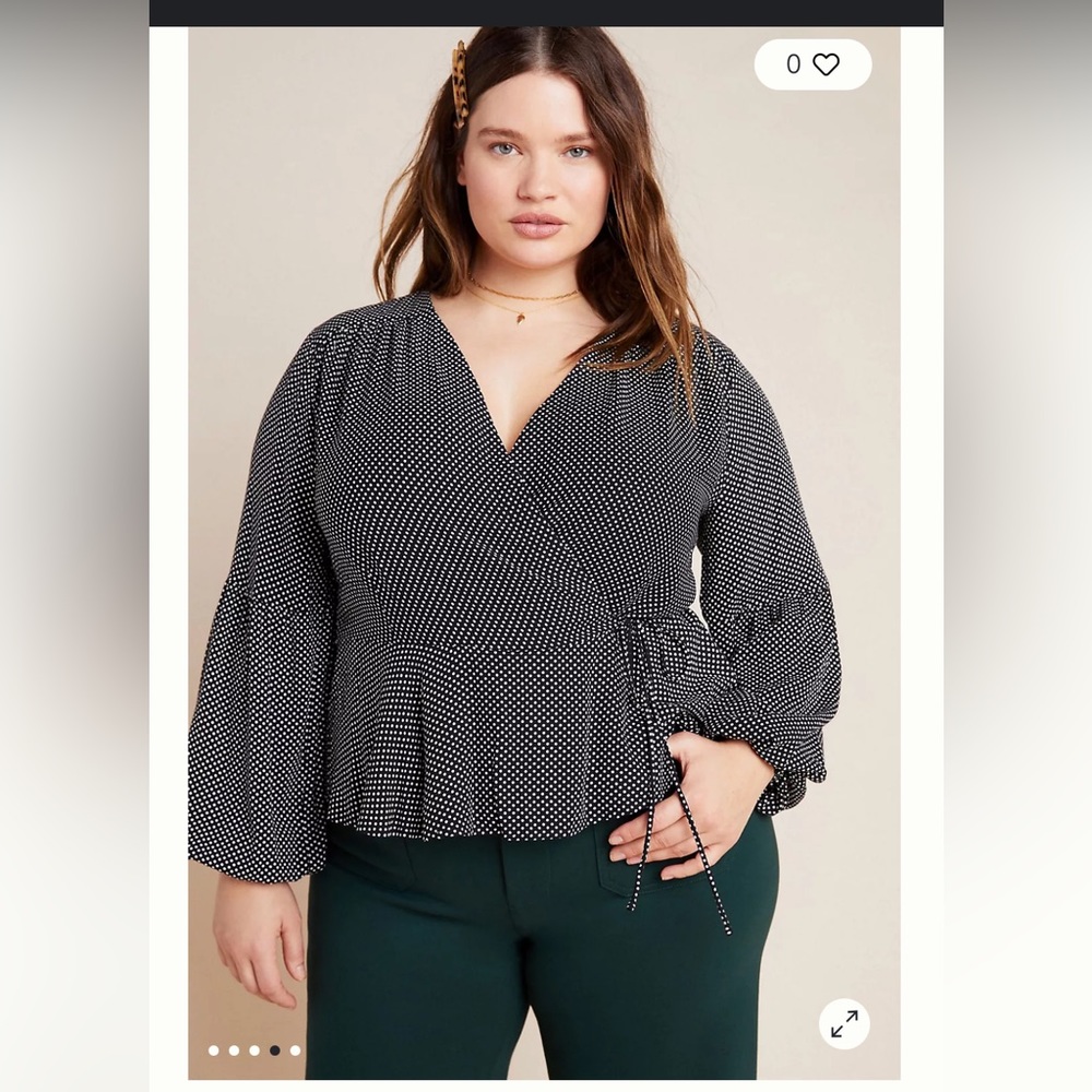 Like new Maeve by Anthropologie Ingrid Wrap Blouse